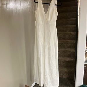 BCBGMaxaria White Jumpsuit
